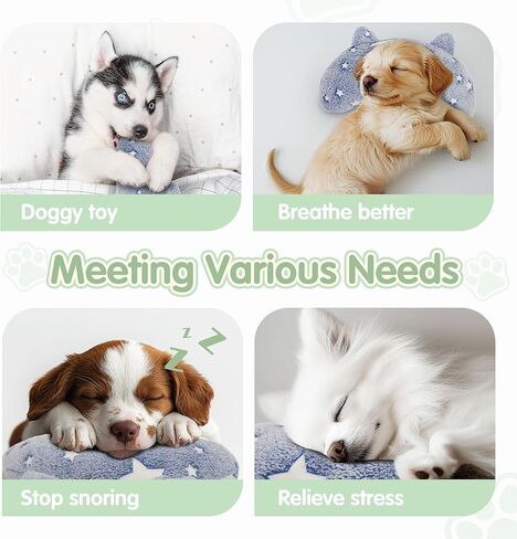 Dog Calming Pillow, Dog Neck Pillow Soft Fluffy Pet Calming Toy Half Donut Cuddler, U-Shaped Pillow for Pets, Joint Relief Sleeping Improve (Large, Pink) in Kuwait