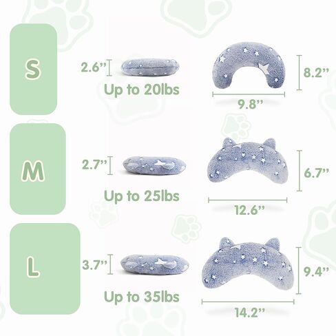 Dog Calming Pillow, Dog Neck Pillow Soft Fluffy Pet Calming Toy Half Donut Cuddler, U-Shaped Pillow for Pets, Joint Relief Sleeping Improve (Large, Pink) in Kuwait