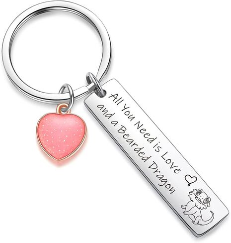 ZNOSVEI Bearded Dragon Mom Keychain For Women Bearded Dragon Lover Gift Dragon Key Chain in Kuwait