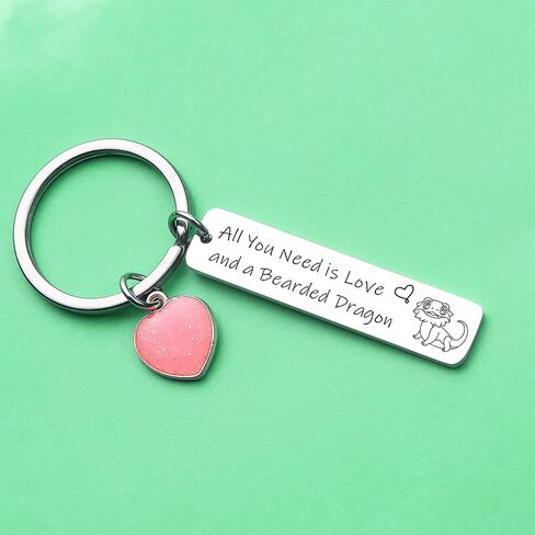 ZNOSVEI Bearded Dragon Mom Keychain For Women Bearded Dragon Lover Gift Dragon Key Chain in Kuwait