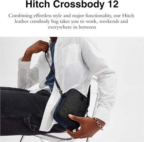 COACH Hitch Crossbody 12, Black in Saudi Arabia