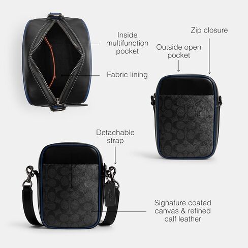 COACH Hitch Crossbody 12, Black in Saudi Arabia