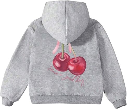 Floerns Girl's Letter Graphic Hoodie Oversized Long Sleeve Hooded Sweatshirts in Saudi Arabia