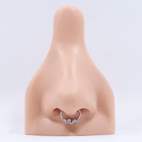 FANSING 316L Surgical Steel Snake Piercing Rings for Septum Daith in Kuwait