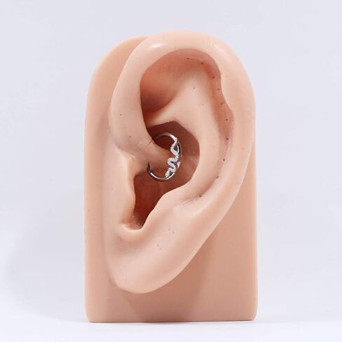 FANSING 316L Surgical Steel Snake Piercing Rings for Septum Daith in Kuwait