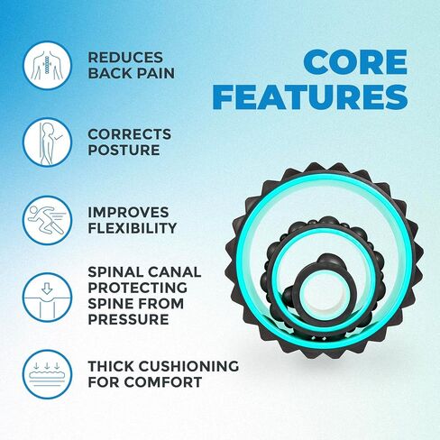 Chirp Wheel XR 3P 10" Acupressure, 6" Knot-Kneading Thumb, and 4" Neck & Headache Tension - Black in Saudi Arabia