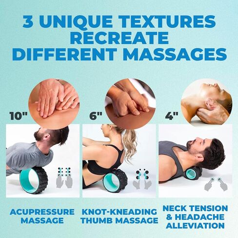 Chirp Wheel XR 3P 10" Acupressure, 6" Knot-Kneading Thumb, and 4" Neck & Headache Tension - Black in Saudi Arabia