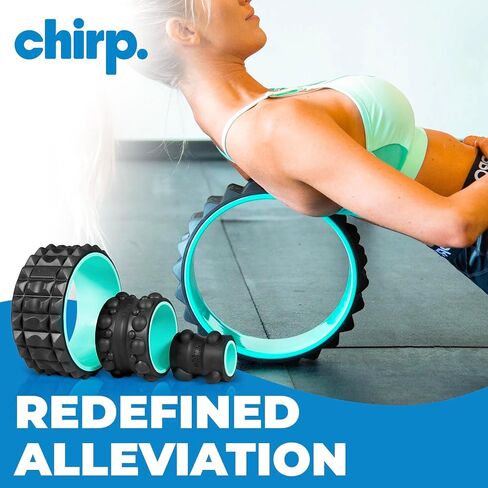 Chirp Wheel XR 3P 10" Acupressure, 6" Knot-Kneading Thumb, and 4" Neck & Headache Tension - Black in Saudi Arabia