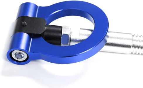 iJDMTOY Sports Red Track Racing Style Tow Hook Ring Compatible with Toyota 2018-up C-HR, 2019-up Corolla Hatchback, Made of Lightweight Aluminum in Saudi Arabia