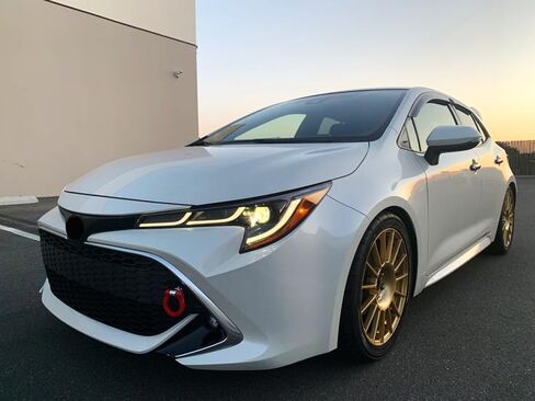 iJDMTOY Sports Red Track Racing Style Tow Hook Ring Compatible with Toyota 2018-up C-HR, 2019-up Corolla Hatchback, Made of Lightweight Aluminum in Saudi Arabia