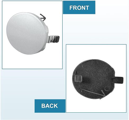 X AUTOHAUX المصد الأمامي سحب هوك غطاء سيارة سحب هوك العين ثقب غطاء استبدال 52127-0D908 لتويوتا يارس 2007-2010 أحمر in Saudi Arabia