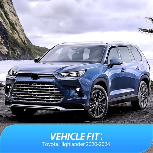 Nilight in Channel Window Deflectors for Highlander 2020 2021 2022 2023 2024 Vent Window Visors, Rain Guards-4PCS in Saudi Arabia