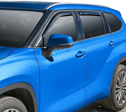 Nilight in Channel Window Deflectors for Highlander 2020 2021 2022 2023 2024 Vent Window Visors, Rain Guards-4PCS in Saudi Arabia