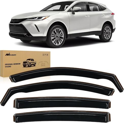 Nilight in Channel Window Deflectors for Highlander 2020 2021 2022 2023 2024 Vent Window Visors, Rain Guards-4PCS in Saudi Arabia