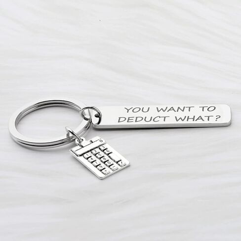Funny Accountant Saying You Want To Deduct Keychain What CPA Humor Gift in Saudi Arabia