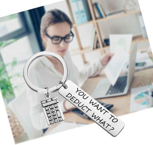 Funny Accountant Saying You Want To Deduct Keychain What CPA Humor Gift in Saudi Arabia