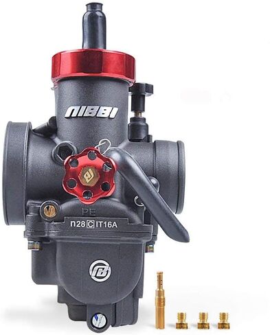 NIBBI دراجة نارية المكربن ​​100CC ~ 250CC المكربن ​​24 مم 26 مم 28 مم مع طائرات المكربن ​​تناسب YAMAHA KAWASAKI SUZUKI Apollo Dirt Bike Mini Bike SSR TTR KYMCO SYM TAOTAO GY6 سكوتر الدراجة (28 مم) in Kuwait