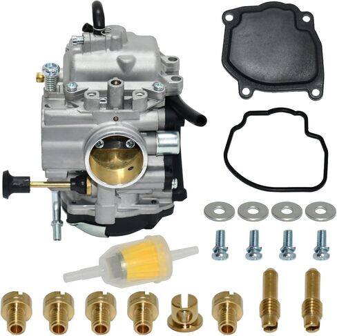 طقم مكربن ​​ممتاز من Tupo متوافق مع Yamaha Bear Tracker 250 YFM250 YFM250X YFM250XH YFM250XM YFM250XR 1999-2004 يستبدل 4XE-14140-13-00 ATV Carb in Kuwait