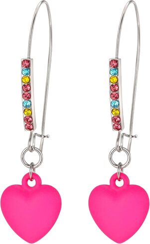 Flyonce Valentines Earrings Heart Drop Dangle Earring for Women Valentine Day Gifts for Her in Saudi Arabia