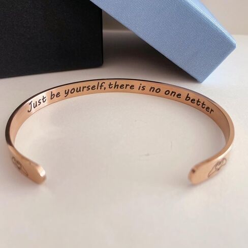 Taylor Quotes Merch Bracelet, Inspired Fans Bracelet with 'Just Be Yourself' Engraving, Music Lover Gift Stuff Accessories Jewelry for Women in Saudi Arabia