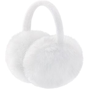 FSTEOE Winter Ear Muffs Women Warm Earmuffs Girls Ear Warmer Soft Plush Outdoor Plush Adjustable Ear Cover