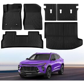 Floor Mats for Chevrolet/Chevy Trax Buick Envista 2024 2025 Full Set All Weather Floor Mats for Chevrolet/Chevy Trax Buick Envista Accessories 2024 2025 TPE Back Seat Cover Trunk Mat ﻿