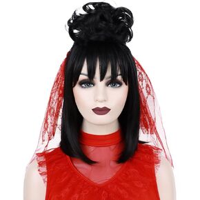 Mermaid Wigs for Women, Long Curly Red Wig with Starfish Hair Clip Heat Resistant Synthetic Wigs for Halloween Costume Cosplay Use