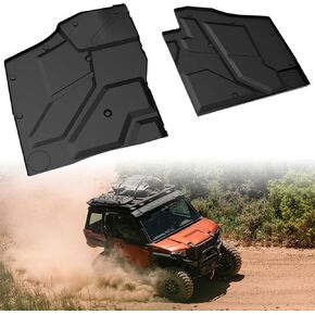 SAUTVS TPE Front Floor Mats for Polaris Xpedition XP/ADV 2024+, Front Row Floor Liners All Weather Protection Slush Mats Floor Mats for Polaris Xpedition XP XP5/ ADV ADV5 2024+ Accessories (2PCS)