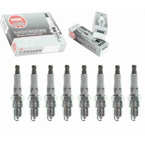 8 pc NGK V-Power Spark Plugs compatible with Chevrolet K1500 Suburban 5.7L V8 1992-1995