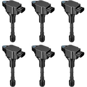 Set of 6 Ignition Coil UF617 Compatible with Nissan 370Z INFINITI Q70 Q70L QX50 QX70 Q40 Q50 Q60 EX37 FX37 FX50 G37 M37 M56 3.7L 5.0L 5.6L V6 V8 Replacement for 22448EY00A 22448-EY00A UF-617