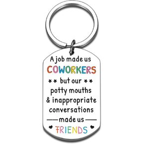 Funny Coworker Christmas Gifts, Coworker Leaving Gifts, Retirement Gift for Coworker, New Job Gifts, Goodbye Gifts, Farewell Keychains for Women Valentine's Day Birthday Gifts for Coworker