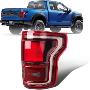 LED Tail Lights Assembly wiht Blind Spot Compatible with 2015 2016 2017 Ford F150 Taillight Rear Brake Lamp Signal Assembly oe:HL3Z13404D (Right Passenger Side)