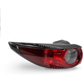 Left Outer Tail Light Halogen Compatible with CX5 CX-5 2017 2018 2019 2020 2021 Rear Brake Lamp Taillight Driver Side KB8A51160F