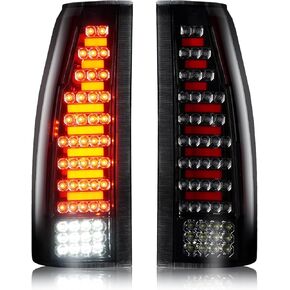 Tresound LED Tail Light for Chevy GMC C/K 1500 1988-1999, C1500 C2500 Suburban 92-99, C/K 2500 3500 88-00, Silverado 94-98, Tahoe 95-99, Yukon 92-00, Blazer 92-94, Escalade 99-00, Rear Lamp Taillight