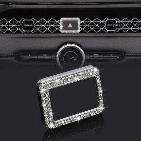 TOMALL Bling Car Accessories Compatible with Honda Accord 11th 2023-2025 Hazard Warning Button Cover for CRV Civic HRV Center Console Air Vent Hazard Warning Light Cap Trim Decorations for Car