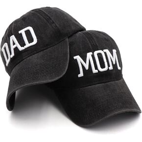 Mom and Dad Hats for New Parents Trucker Hat Adjustable Unisex Cap for Men Women Baseball Caps Birthday Gift for Couples