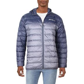 Eddie Bauer Men's Cirruslite Hooded Down Jacket (M, Atlantic)