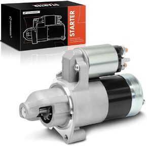A-Premium Starter Motor Compatible with John Deere Outdoor Power Equipment Lawn Tractors & New Holland Agricultural & Industrial Skid Steer Loaders & Onan Marine Engines, 12V 0.8KW 9-Teeth CCW