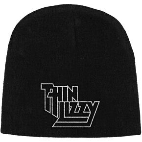 RAZAMATAZ Thin Lizzy Embroidered Beanie Black