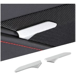 Car Door Speaker Badge,Inner Door Panel Emblems Trim 2PCS,Aluminum 70th Anniversary Edition Emblem Badge Compatible with Chevrolet Corvette C8 1LT 2020-2024 Accessories (Black)