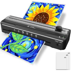 MAXDONE Laminator 9-Inch Thermal Laminator Machine with Laminating Sheets A4 Personal Laminator for Teachers, Mini Laminator kit with Pouches for School Home Office Business Use