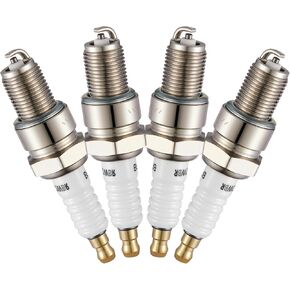 7131 Spark Plugs 4 Pack Compatible with Honda Civic Volvo 240 244 264 740 940 Saab 99 900 Volkswagen Rabbit Quantum BMW 2002 2002tii Porsche 944 924 D21 720 Mitsubishi Eclipse Galant for BPR6ES