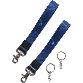2pcs US Air Force Wings Keychain,GIFTS United States Military Veteran US Air Force Wings Carabiner Lanyard Keychain.