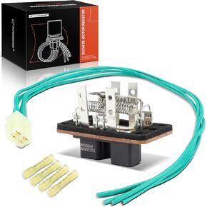 A-Premium HVAC Blower Motor Resistor with Wire Harness Kit Compatible with Ford and Mercury Vehicles - Escort 1991-2003, Tracer 1991-1999, Replace# F1CZ19A706A, F7CZ19A706AA