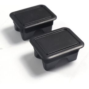 Dodge Ram 1500 Stake Pocket Covers, Rear Truck Bed Rail Stake Pocket Cover Compatible with Dodge Ram 2019 2020 2021 2022 2023 with Reinforced Cutton Mat (Set of 2 pcs)