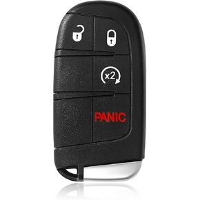 Car Key Fob Remote Keyless Entry Control M3N-40821302 433MHz 4 Button Replacement for 2017-2021 Jeep Compass