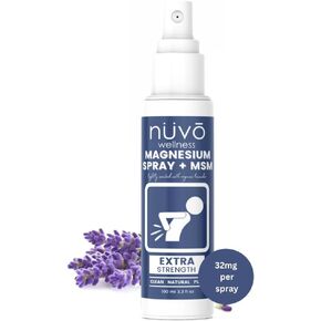 Magnesium Oil Spray with MSM - Spray it Away with Magnesium - Fast Acting Transdermal Formula to Relax Muscles - Lightly Scented with Lavender - Product of Canada 100 ml