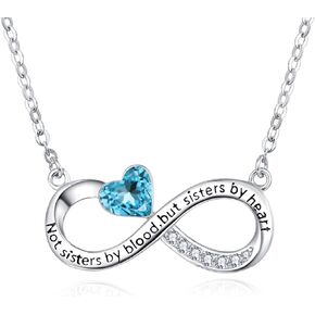 PRAYMOS Best Friend/Mother/Couple Necklace for Women 925 Sterling Silver Sisters Gifts from Sister, Necklace for Mom, Necklace for Lovers Wife