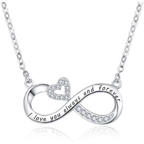 PRAYMOS Best Friend/Mother/Couple Necklace for Women 925 Sterling Silver Sisters Gifts from Sister, Necklace for Mom, Necklace for Lovers Wife in Kuwait