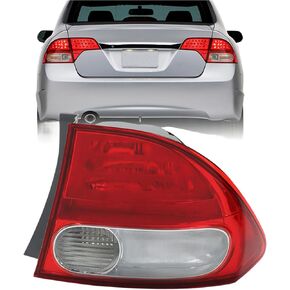 بديل الجانب الأيمن للركاب لسيارة Honda Civic سيدان 2009-2011 RH مصباح خلفي خلفي ضوء الفرامل عدسة حمراء HO2819138 33501SNAA51